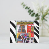 Carte postale-anniversaire Carte postale (Debout devant)