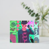 Carte postale-anniversaire Carte postale (Debout devant)