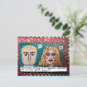 Carte postale-anniversaire Carte postale (Debout devant)