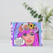 Carte postale-anniversaire Carte postale (Debout devant)