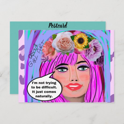 Carte postale-anniversaire Carte postale (Devant / Derrière)