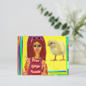 Carte postale-anniversaire Carte postale (Debout devant)
