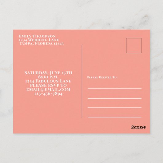 Carte Postale Anniversaire Cinquante et fabuleux cocktails moder (Dos)