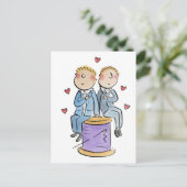 Carte Postale Anniversaire coton (Debout devant)