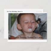 Carte postale Anniversaire Crazy Cookie (Devant / Derrière)