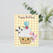 Carte Postale Anniversaire Cupcake Attaque ! (Debout devant)