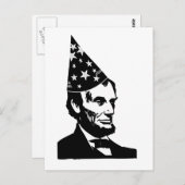 Carte Postale Anniversaire d'Abraham Lincoln (Devant / Derrière)