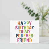 Carte Postale Anniversaire d'amis (Debout devant)