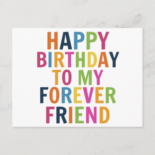 Carte Postale Anniversaire d'amis (Devant)