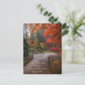 Carte postale Anniversaire d'automne (Debout devant)