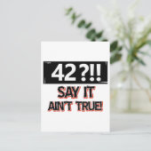 Carte Postale Anniversaire de 42 ans (Debout devant)