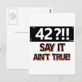 Carte Postale Anniversaire de 42 ans (Devant / Derrière)