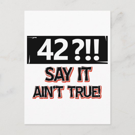 Carte Postale Anniversaire de 42 ans (Devant)