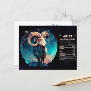 Carte postale Anniversaire de Aries Zodiac