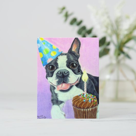 Carte Postale Anniversaire de Boston (Debout devant)