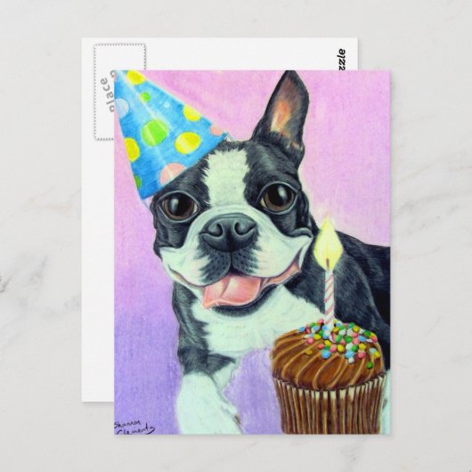 Carte Postale Anniversaire de Boston (Devant / Derrière)