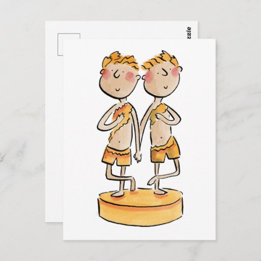 Carte Postale Anniversaire de bronze (Devant / Derrière)