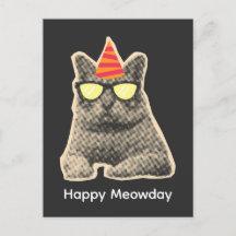 Anniversaire de chat drôle