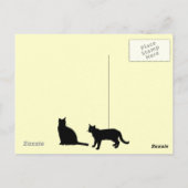 Carte Postale Anniversaire de chat formidable pour les enfants (Dos)