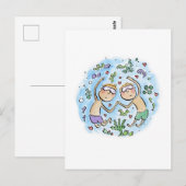 Carte Postale Anniversaire de corail (Devant / Derrière)