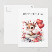 Carte Postale Anniversaire de Deer Pilot (Devant / Derrière)