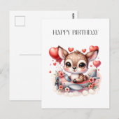 Carte Postale Anniversaire de Deer Pilot (Devant / Derrière)
