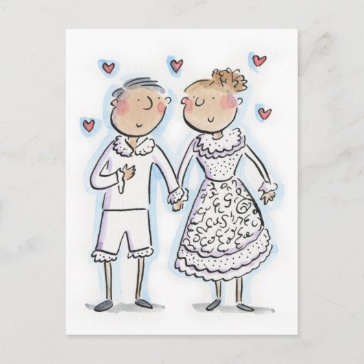 Carte Postale Anniversaire de dentelle (Devant)