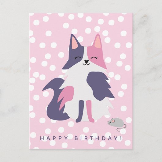 Carte postale Anniversaire de enfant de chats mign (Devant)