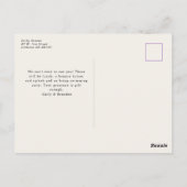 Carte Postale Anniversaire de enfant de Safari Animaux (Dos)