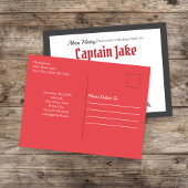 Carte Postale Anniversaire de enfant Pirate Treasure Map Invitat