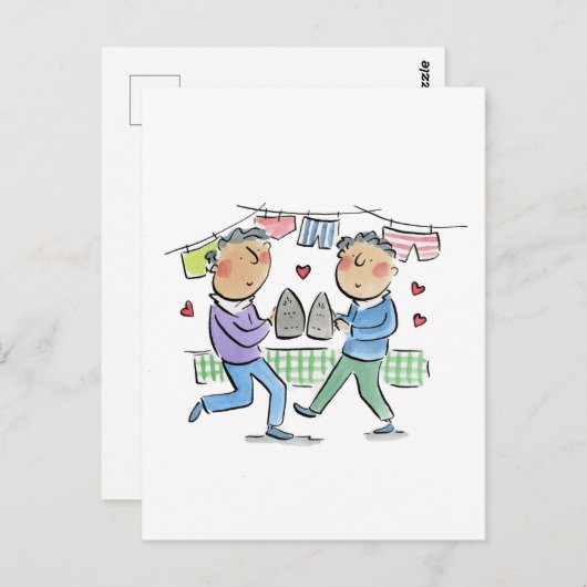 Carte Postale Anniversaire de fer (Devant / Derrière)