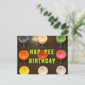 Carte Postale Anniversaire de Hap Pee (Debout devant)