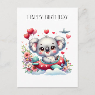 Carte Postale Anniversaire de Koala Pilote