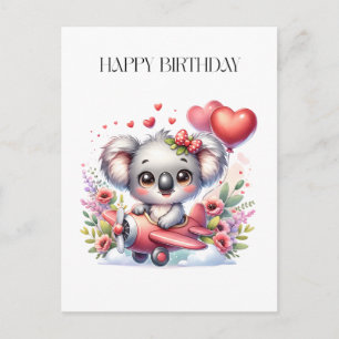 Carte Postale Anniversaire de Koala Volant