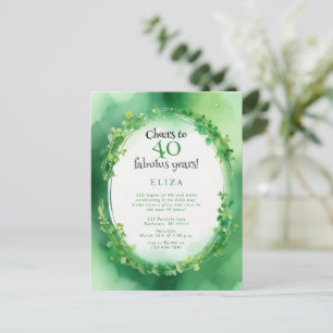 Carte Postale anniversaire de la fête du trèfle de st patrick