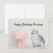 Carte Postale Anniversaire de la princesse minou (Devant / Derrière)
