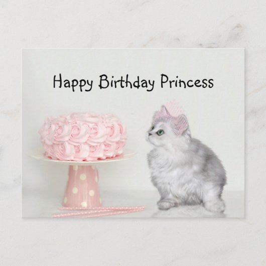 Carte Postale Anniversaire de la princesse minou (Devant)