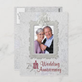 Carte Postale Anniversaire de l'argent (Devant / Derrière)