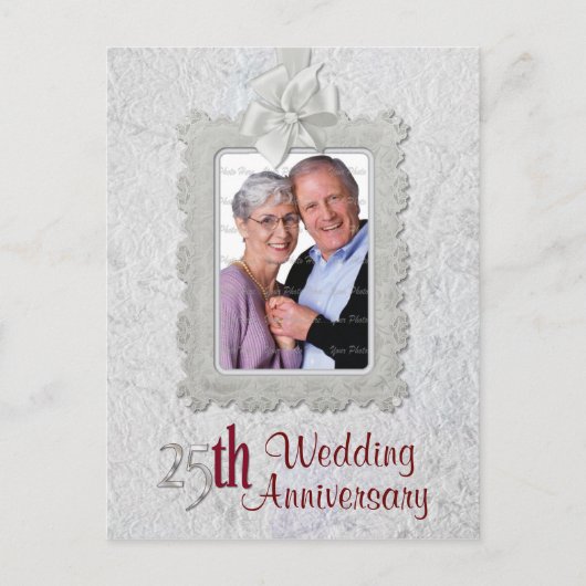 Carte Postale Anniversaire de l'argent (Devant)