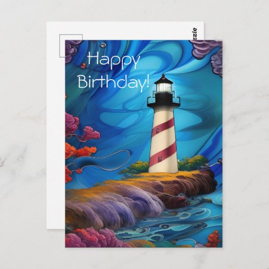 Carte Postale Anniversaire de Lighthouse Point (Devant / Derrière)