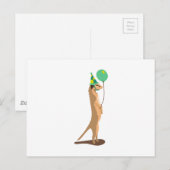 Carte Postale Anniversaire de Meerkat (Devant / Derrière)