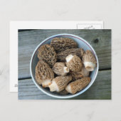 Carte postale Anniversaire de Morel Mushrooms (Devant / Derrière)