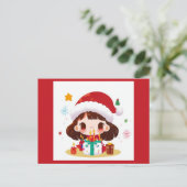 Carte Postale Anniversaire de Noël 2 (Debout devant)