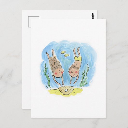 Carte Postale Anniversaire de perle (Devant / Derrière)