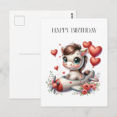 Carte Postale Anniversaire de Pony Pilot (Devant / Derrière)