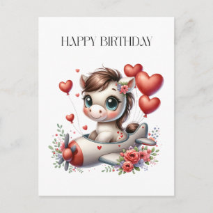 Carte Postale Anniversaire de Pony Pilot