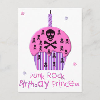 Carte Postale Anniversaire de Punk Rock Princess