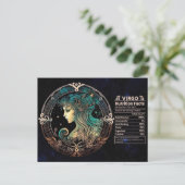 Carte postale Anniversaire de Virgo Zodiac (Debout devant)