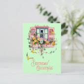 Carte postale Anniversaire de voeux vintage (Debout devant)