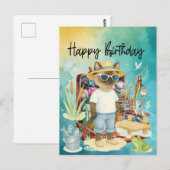 Carte Postale Anniversaire des amateurs de pêche  (Devant / Derrière)